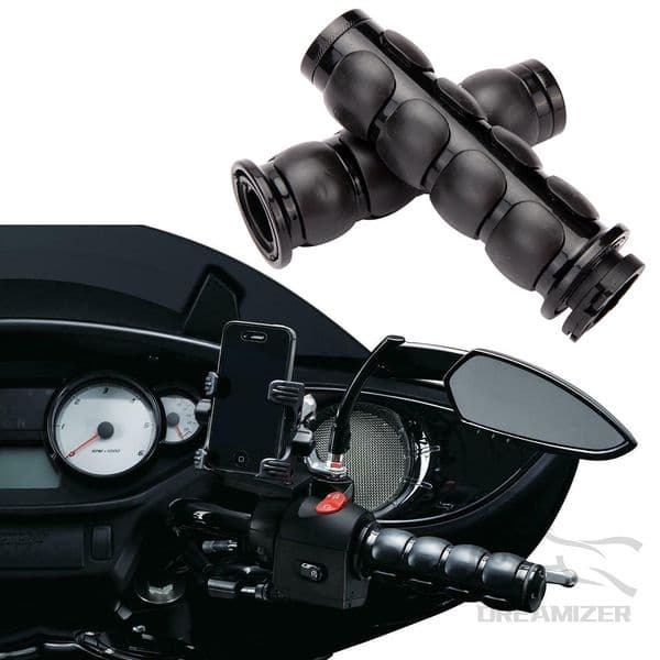 Motorcycle 1''25mm Chrome Black Hand Grips Throttle Boss for Honda GL 1500 1800 Shadow 750 1100 VTX 1300