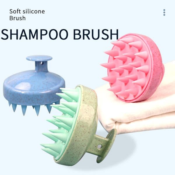 Hair Scalp Massager Shampoo Brush with Soft Silicone Bristles for Dandruff Removal & Hair Growth, Scalp Scrubber for Scalp Exfol