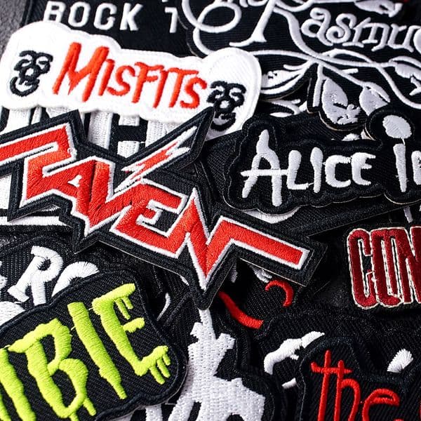 25Pcs/Lot PUNK ROCK Patches Embroidery Applique Ironing Clothing Sewing Supplies Decorative Patch