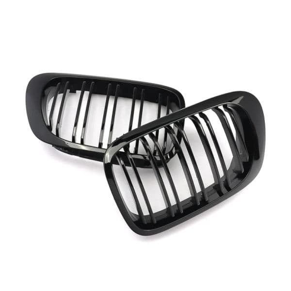 Double Slat Grill Grille for BMW E46 3 Series ABS Front Bumper Radiator Kidney Grilles 1998 1999 2000 2001 2Pcs