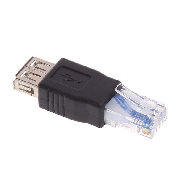 1 PC USB to Ethernet Adapter, USB to RJ45 Adapter, USB 2.0 Female to LAN RJ45