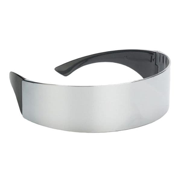 Novelty Metallic Silver Space Robot Party Eye Glasses Soldier Sunglasses Unisex Photo Prop Goggles
