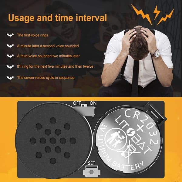 2/4pcs Noise Maker Prank with 7 Sounds Hidden Kids Adult Noise Maker for Home Office Halloween April Fool's Day Party