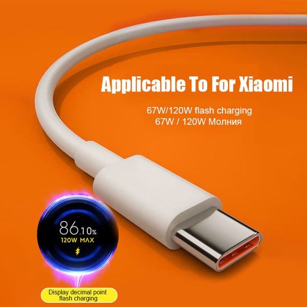 6A 120W USB Type C Super Fast Charge Cable For Redmi Note 11 12 Turbo Fast Charing Data Cord For Xiaomi Mi 13 12 Pro Realme POCO