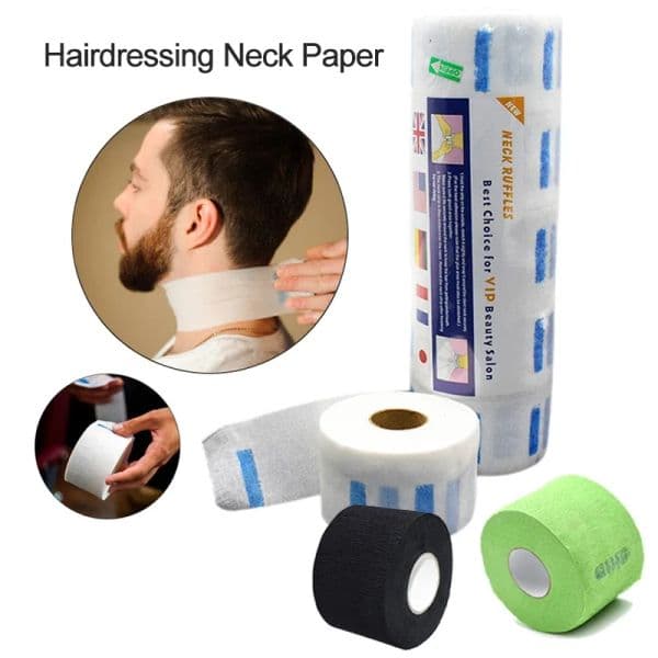 1 roll Necks Covering Neck Paper Roll Cutting Dressing Hair Dresser Supply 1 Roll Disposable Hairdressing Collar Accessory