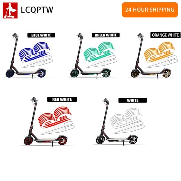 Scooter Wheel Hub Protective Reflective Sticker for Xiaomi M365 Pro 1S Pro 2 Electric Scooter Wheel Sticke Parts Fast Shipping