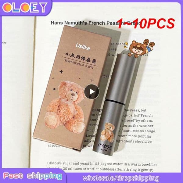 1~10PCS Lipstick Waterproof Lipsticks Mirror Korean Cosmetics Lip Sticks Whitening Makeup For Women Moisturising