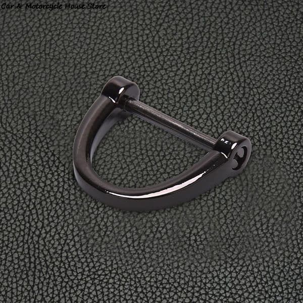 1PCS Alloy Car Keychain Thick Rod Classic D Shape Horseshoe Key Holder Car Interior Accessories Key Ring Car-styling Decoration