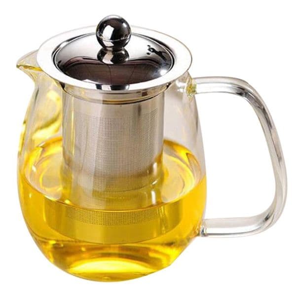 Heat Resistant Glass Teapot Tea Set Kettle Coffee Glass Maker Convenient Office Tea Pot with Removable Infuser