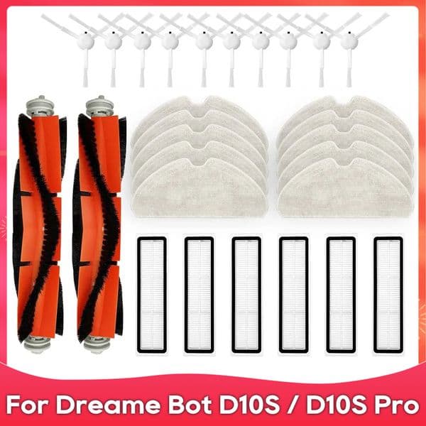 Fit For Dreame Bot D10s / D10s Pro Robot Vacuum Cleaner Replacement Spare Part Main Side Brush Hepa Filter Mop Pad Accessory