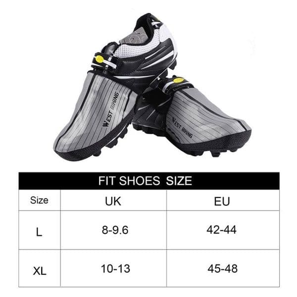 WEST BIKING Cycling Shoes Cover Waterproof Windproof Half Palm Bicycle Rain Shoe Covers Hiking MTB Bike Reflective Overshoes