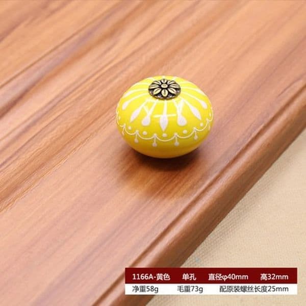 Ceramic Knob / Dresser Knobs White Blue Cabinet Pulls Knobs Unique Kitchen Door Handle Knob Furniture Hardware drawer knobs