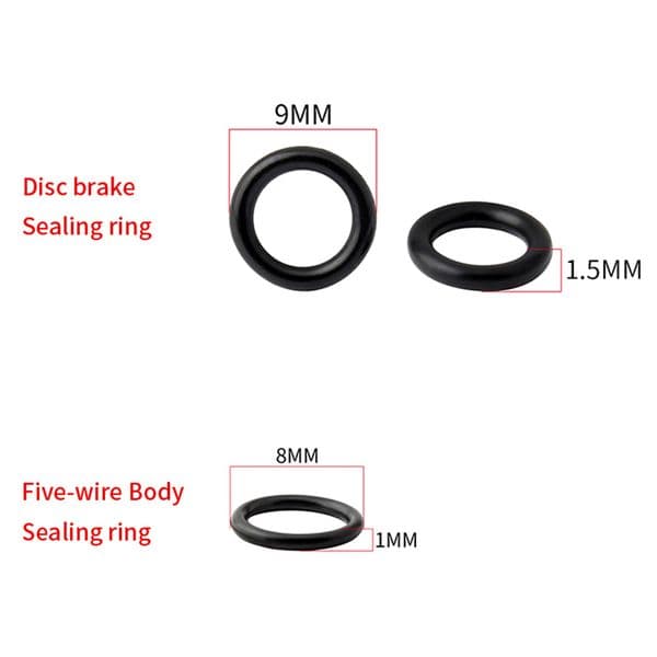 MUQZI Bicycle Disc Brake Caliper O-Ring Oil Dish Oil Tube Sealing Ring Brake Disc Five-Wire Body Rubber Ring MTB Road Bike