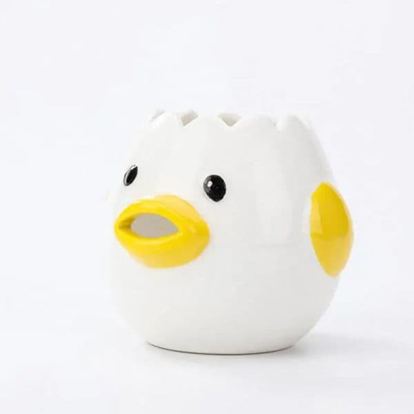 Cute Chicken Ceramic Egg White Separator Creative Egg Yolk Protein Separator Filter Baking Tools Kitchen Accessories Practical