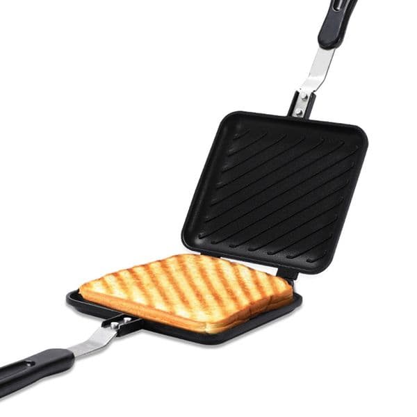 Toasted Sandwich Maker Non-stick Grilled Panini Maker With Insulated Handle Hot Sandwich Making Machine Kitchen Tools