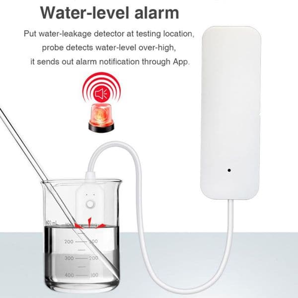 Tuya ZigBee Water Sensor Wifi Water Leakage Sensor Flood Leak Alarm Works With Zigbee Hub Smart Home Overflow Security System