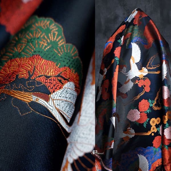 Yarn Dyed Jacquard Fabric Chinoiserie Winter Hanfu Designer Wholesale Cloth Apparel for Diy Sewing Pure Polyester Material
