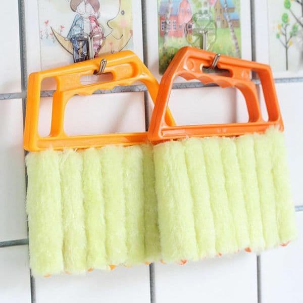 Hot Selling Microfiber Window Cleaning Brush Venetian Blind Brushes Air Conditioner Duster Cleaner Household Cleaning Tool