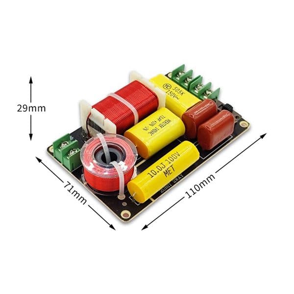 2Pcs WEAH-250 250W Tweeter Bass Crossover Filter DIY Speaker Filter Circuit Home Sound Theater