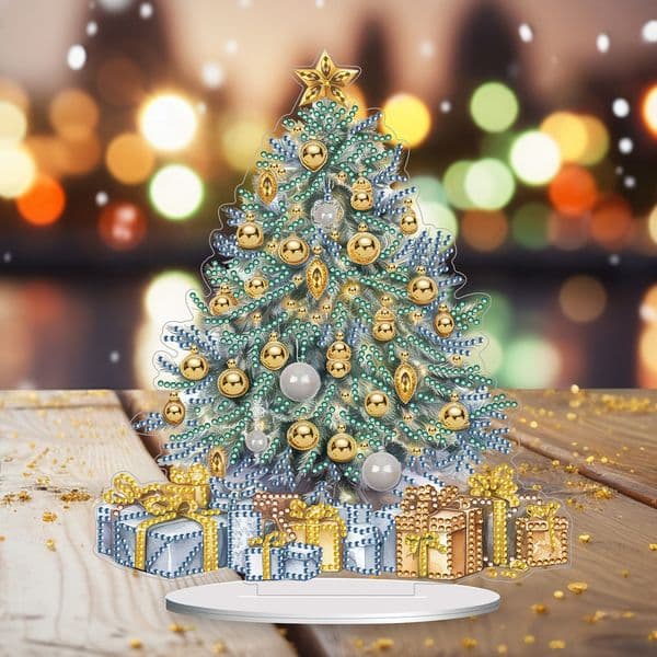 Special Shape+Round Diamond Art Table Decor Xmas Ornament Desktop Diamond Painting Ornament Diamond Painting Desktop Decor