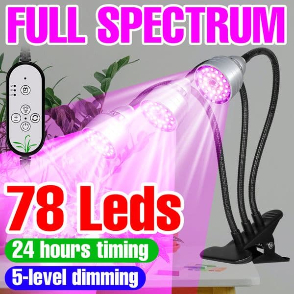Led Grow Plant Light Clip Full Spectrum Hydroponics Growing System Phytolamp For Plants Lights For Indoor Greenhouse Lighting