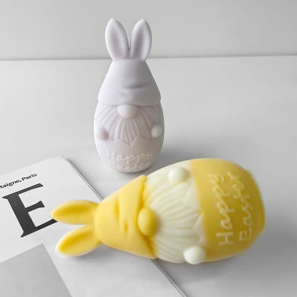 3D Easter Dwarf Silicone Mold DIY Aroma Candle Bearded Old Man Plaster Doll Handmade Soap Resin Gypsum Mold Home Decor Crafts