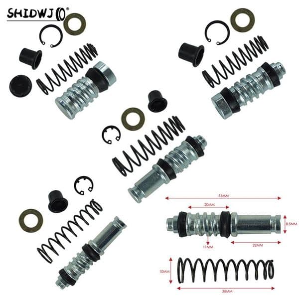11mm 12.7mm 14mm 16mm Motorcycle Clutch Brake Pump Piston Plunger Repair Kits Master Cylinder Piston Rigs Repair Accessories
