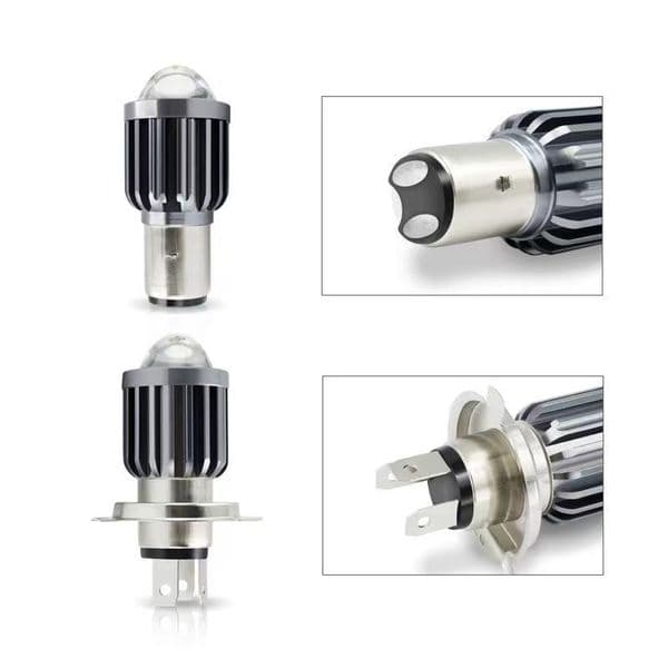 10000Lm H4 LED H6 BA20D LED Motorcycle Headlight Bulbs CSP Lens White Yellow Hi Lo Lamp Scooter Accessories Fog Lights