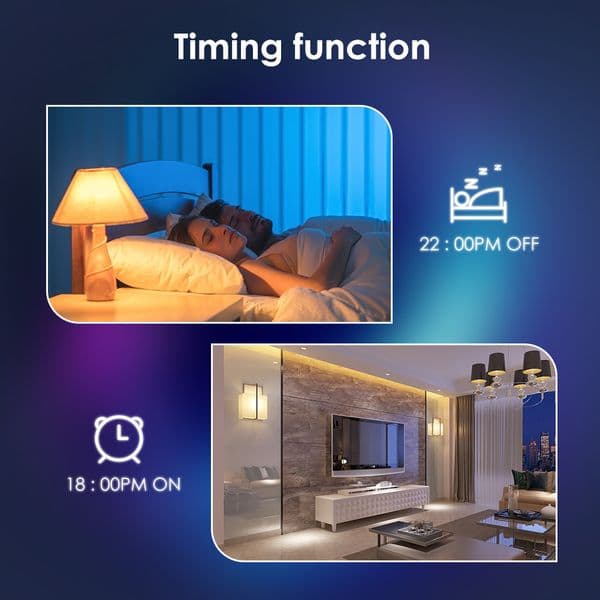 Tuya 15W WiFi E27 Smart Dimmable Bulb RGBCW 100-240V LED Light Smart Life App Control Support Alexa Google Home Alice
