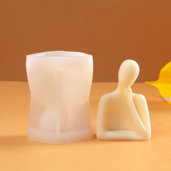 3PCS A Family of Three Moulds DIY Drip Plaster Ornament Aroma Candle Body Silicone Mould Candle Aroma Soap Mould