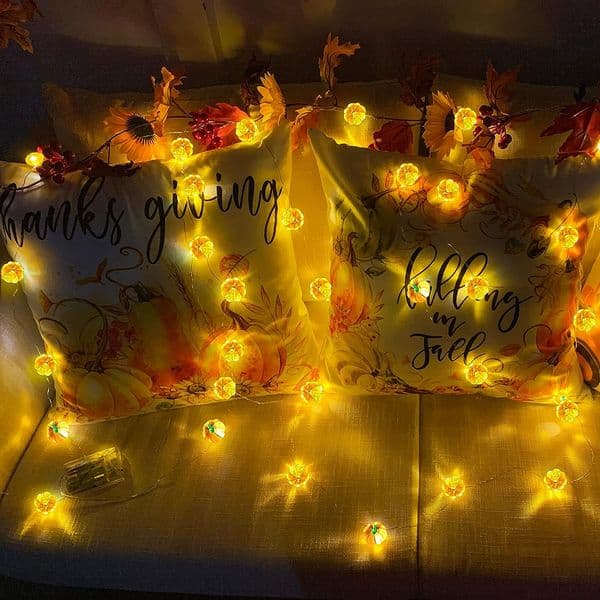 Halloween Pumpkin Light Bat Spider String Lamp Led Decor Fall Lights for Thanksgiving Christmas Halloween Pumpkin Decor 2024