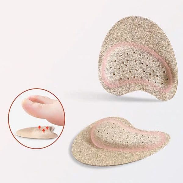 2pcs Leather Forefoot Anti-slip Stickers Women High Heels Pain Relief Insert Half Insoles Foot Care Shoe Pads Toe Cushions