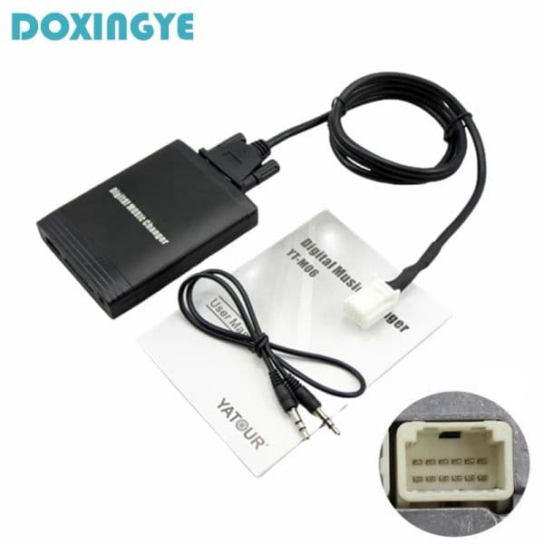 DOXINGYE USB SD AUX Digital Music Changer Car MP3 Player Radio CD Changer Adapter for Toyota Lexus Corolla 6+6Pin Interface
