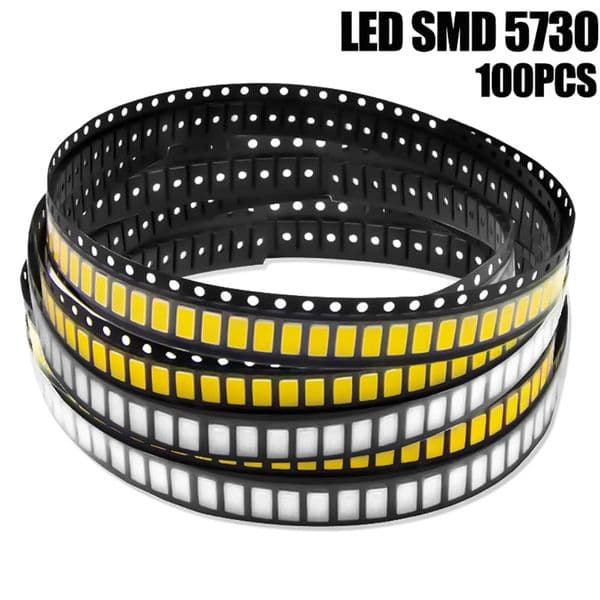 100pcs led smd 2835 Copper LED COB 5730 Chip Lamp Beads 0.5W Led lighting interior replacement parts For led round board bulb 3aa43