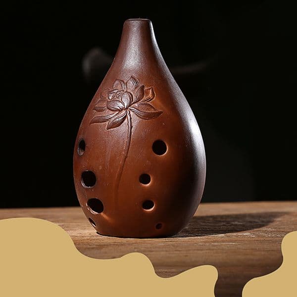 Chinese Xun 10 Holes Ancient Instrument Musical Instruments Major Ceramic Ocarina