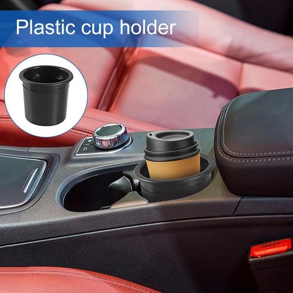 Recessed Cup Holder Recessed Insert Auto Cup Holder Black Anti-Slip Drink Can Water Bottle Organizer Modified Accessories For
