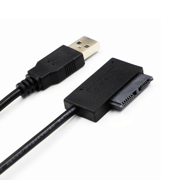 USB Adapter PC 6P 7P CD DVD Rom SATA to USB 2.0 Converter Slimline Sata 13 Pin Adapter Drive Cable For PC Laptop Notebook