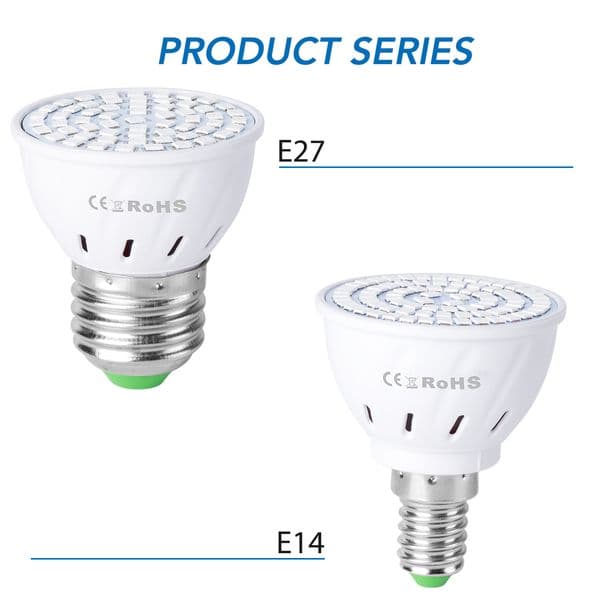 Full Spectrum LED Grow Lamp E27 Plants Light E14 LED Phyto GU10 Flower Growth MR16 LED Seeds Bulb 220V Greenhouse B22 Fitolampy