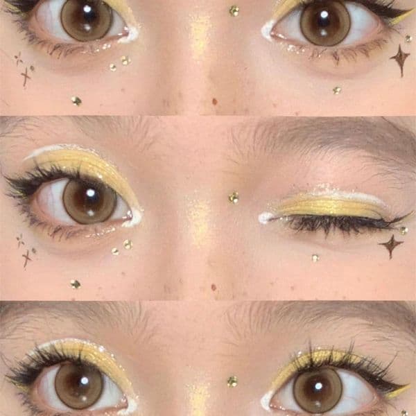 Cappuvini Double-head Glitter Liquid Eyeshadow Sequins Brighten Lightweight Waterproof Matte Lying Silkworm Eye Makeup Comestics