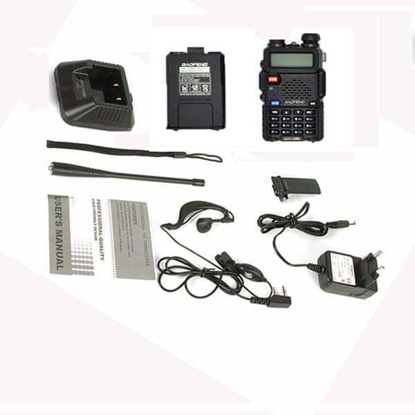 1pcs Baofeng uv 5r Walkie Talkie 5W Dual Band Portable Radio with UHF&VHF UV 5R 136-174MHz 400-520MHz CB Radio baofeng uv-5r