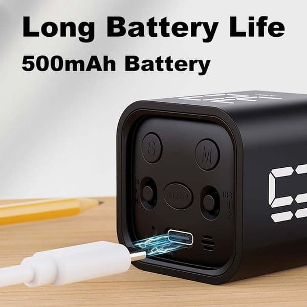 Productivity Cube Timer Rechargeable Timer Efficient Time Management Tool Dual Mode Gravity Sensor Cube Timer for Productivity