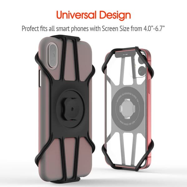 Universal Silicone Adapter For SinceTop Quick Mount Phone Holder For Air-vent/Car/Bike/Belt Clip/Wall/Armband/Wristband Mount