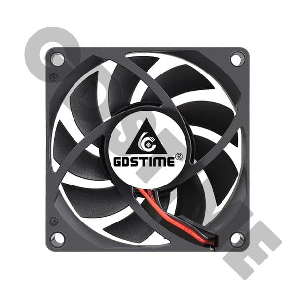 2pcs Gdstime 7cm 70mm 7015 DC 5V 12V 24V 2Pin 2Wire 70x70x15mm PC Laptop Computer Industrial Cooling Fan Sleeve Ball Bearing
