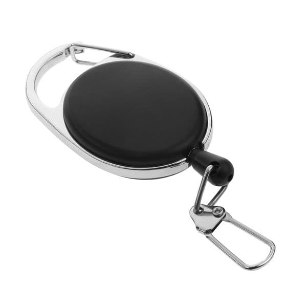 4 Pieces Retractable Keyring Extendable Metal Wire 60cm Keychain Clip Pull Key Ring Anti Lost ID Card Holder Key Chain