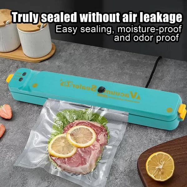 Vacuum Sealer For Food Small Automatic Food Sealer Machine Wet And Dry Use Multifunctional Food Saver Anti-Slip Sealing Tools