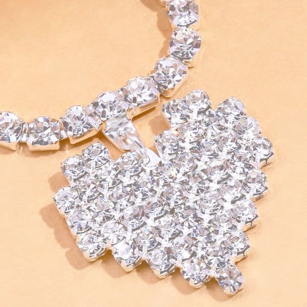Stonefans Dual Layer Heart Waist Chain for Women Sexy Nightclub Rave Festival Accessories Rhinestone Body Chain Bikini Jewelry
