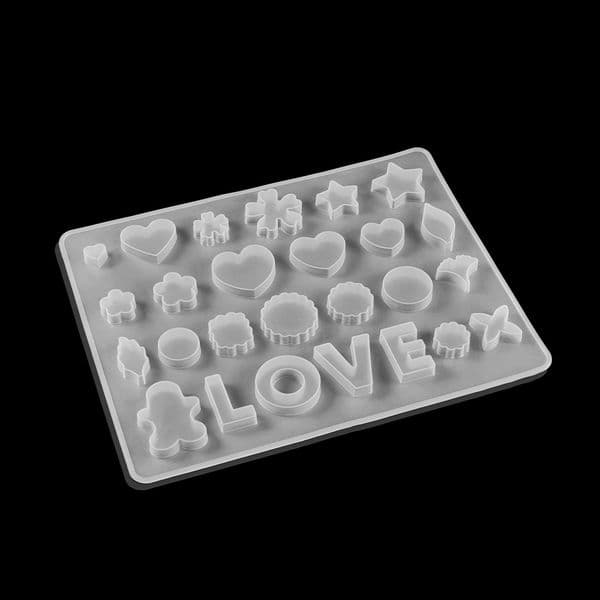 1pc Pendant Silicone Mold Round Heart Drop Silicone Mold Resin Mold For DIY Necklace Keychain Crystal Epoxy Resin Jewelry Making
