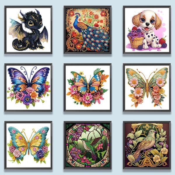 5D DIY Partial Special Shaped Drill Diamond Painting Animal Kit Decoration