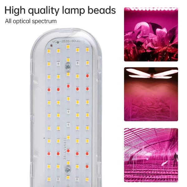 Full Spectrum LED Grow Light Phyto Lamp AC 220V 50W 100W 200W 300W With EU Plug For Greenhouse Hydroponic Plant Growth Lighting