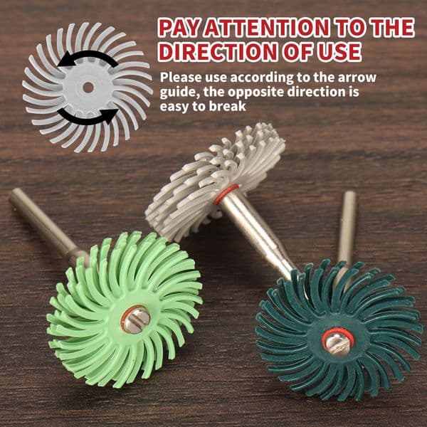 76pcs Radial Bristle Discs Dremel Rotary Tools | Abrasive Brushes for Polishing, Grinding, Cleaning dh910320090